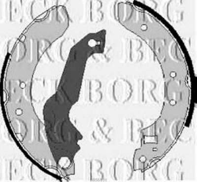 BORG & BECK bbs6131 -  Комплект тормозных колодок